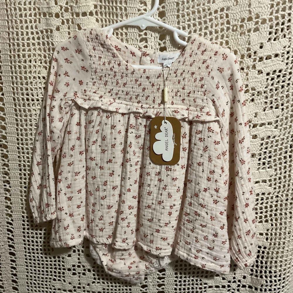 NWT Angel Dear Carrie Muslin Bubble Skirt Romper 18-24 months